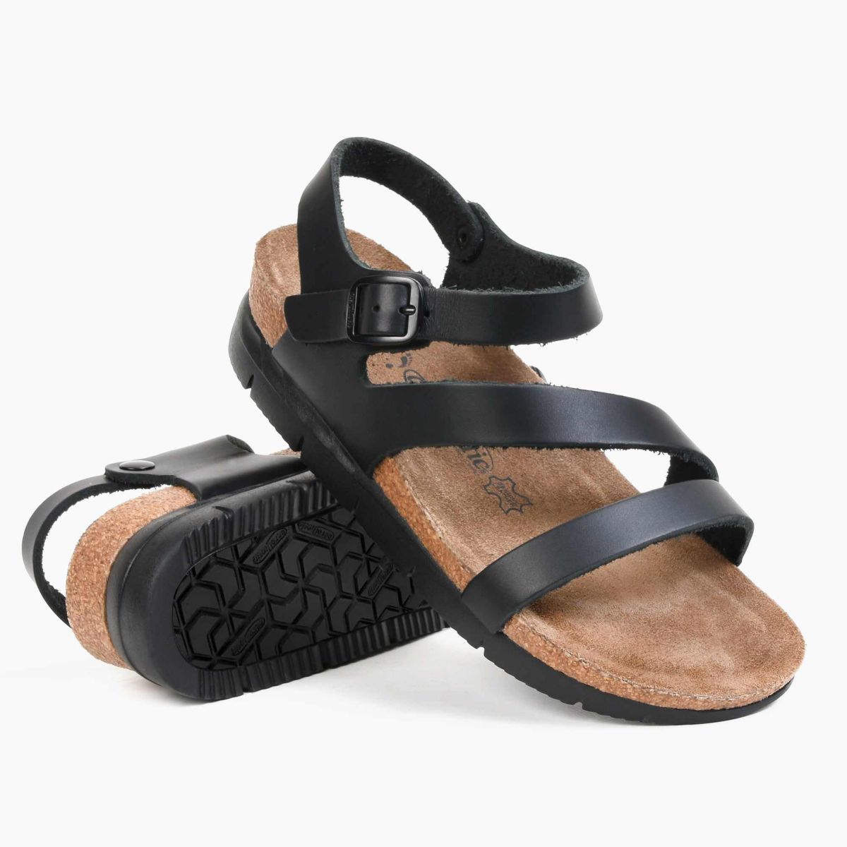 Aerothotic - Ares Comfortable Memory Foam Leather Platform Sandals with Arch Support