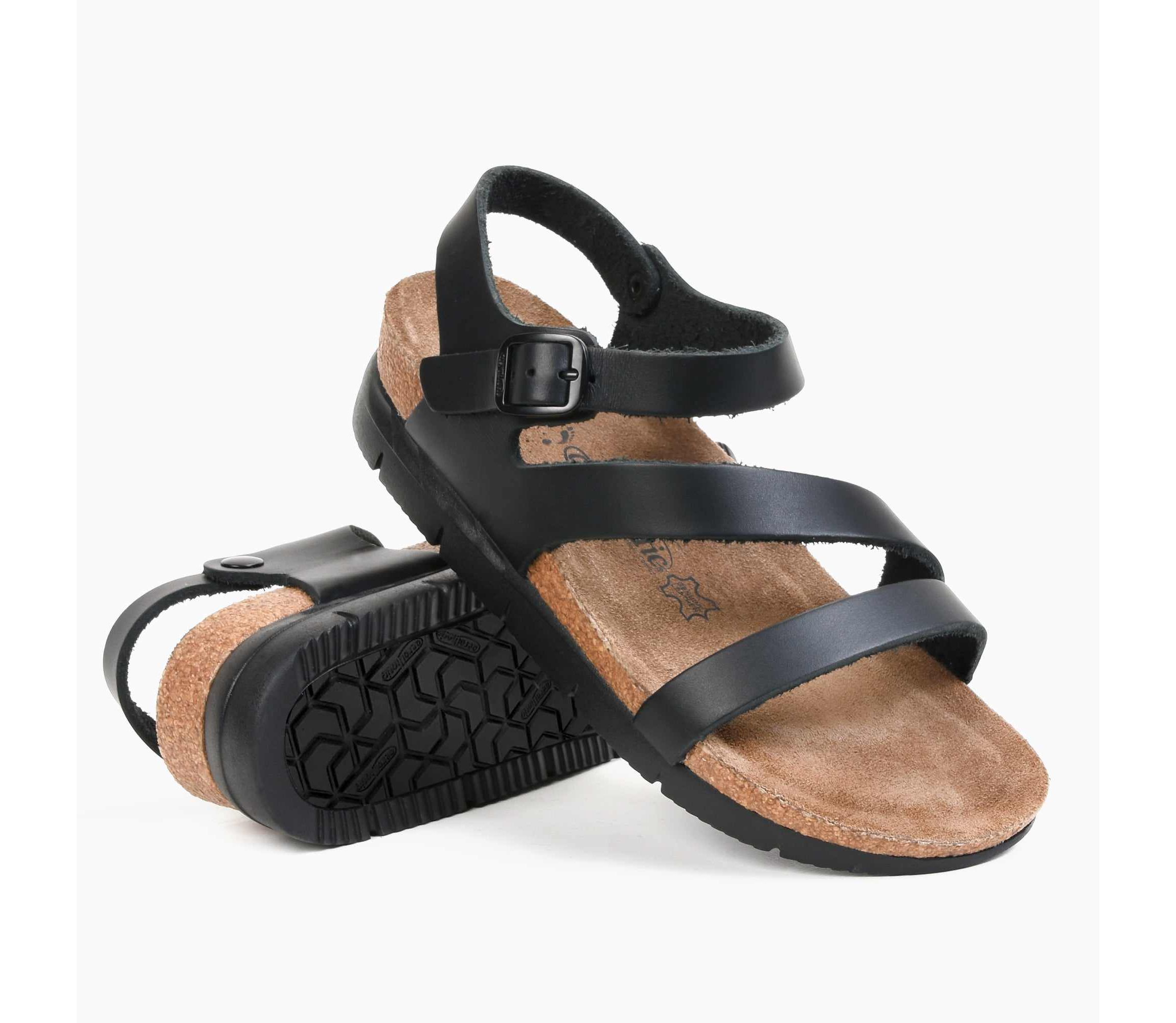 Aerothotic - Ares Comfortable Memory Foam Leather Platform Sandals with Arch Support