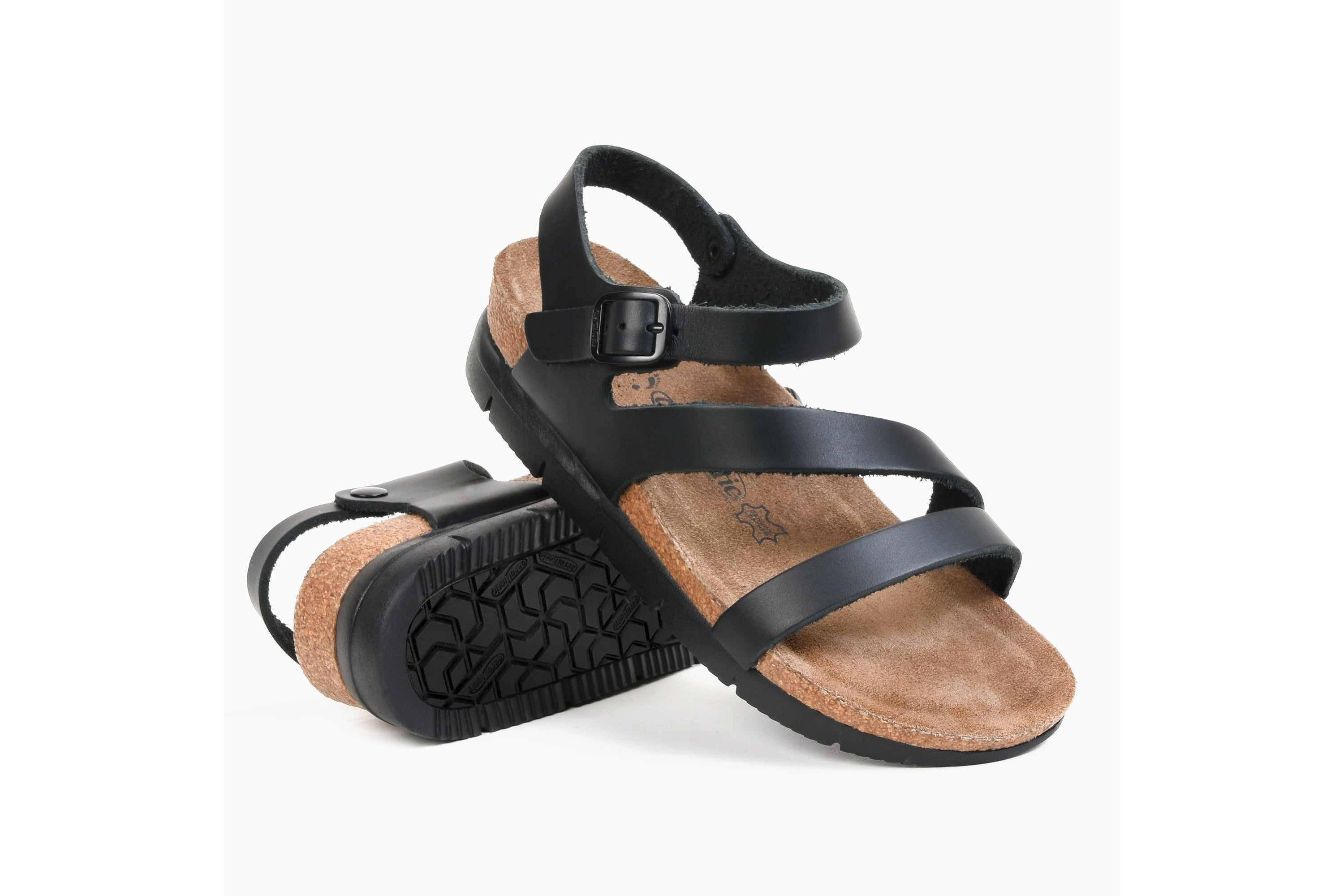 Aerothotic - Ares Comfortable Memory Foam Leather Platform Sandals with Arch Support