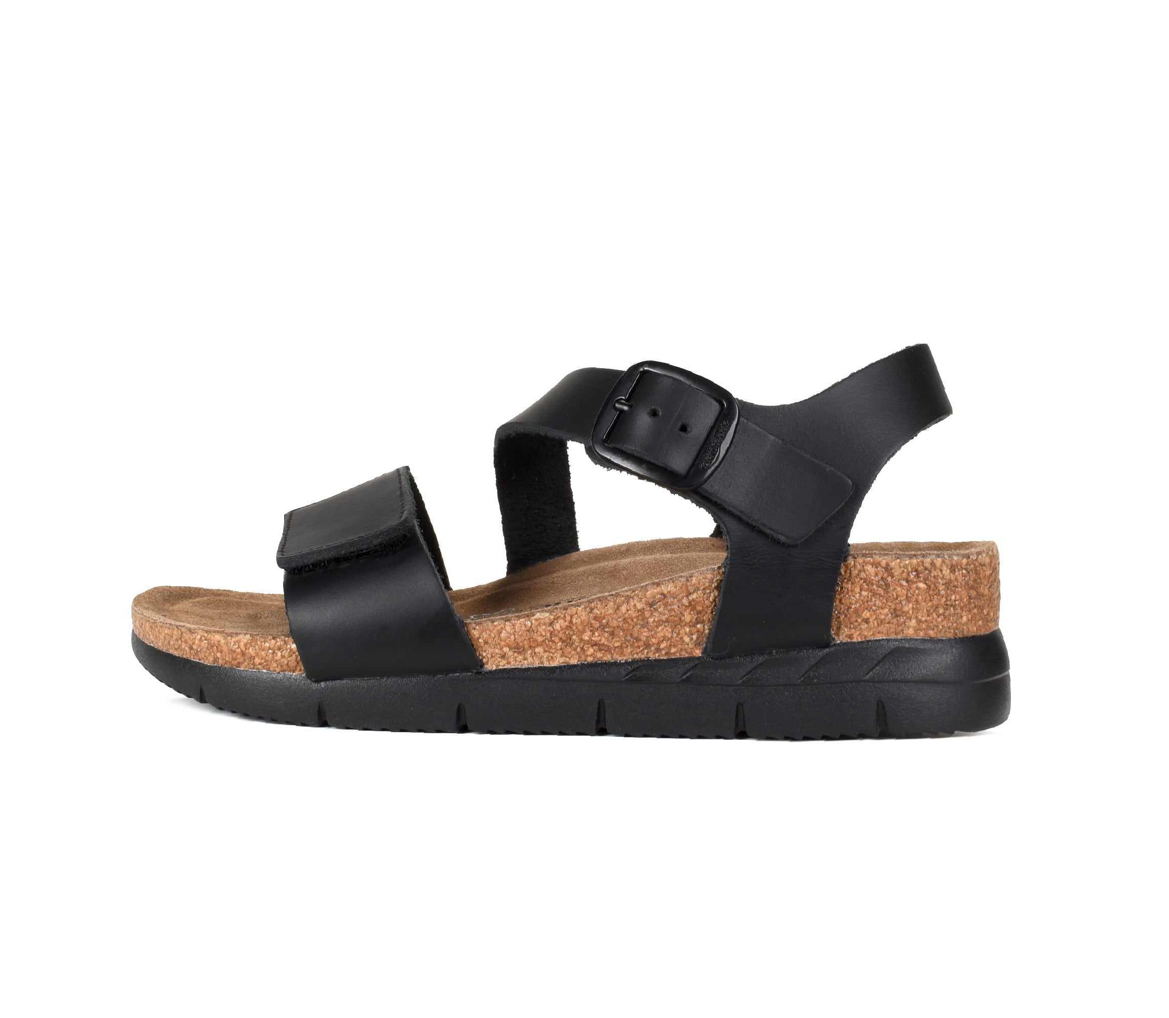 Aerothotic - Serena Double Strappy Open Toe Comfortable Leather Platform Sandals