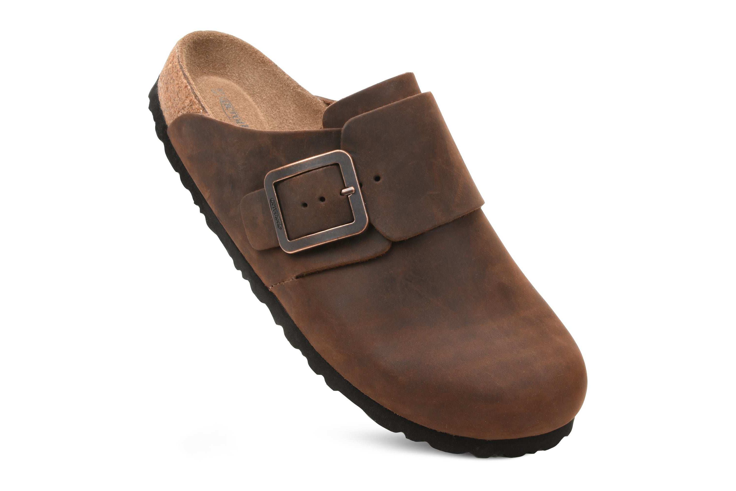 Aerothotic - Dakota Genuine Leather Clogs for Women with Arch Support