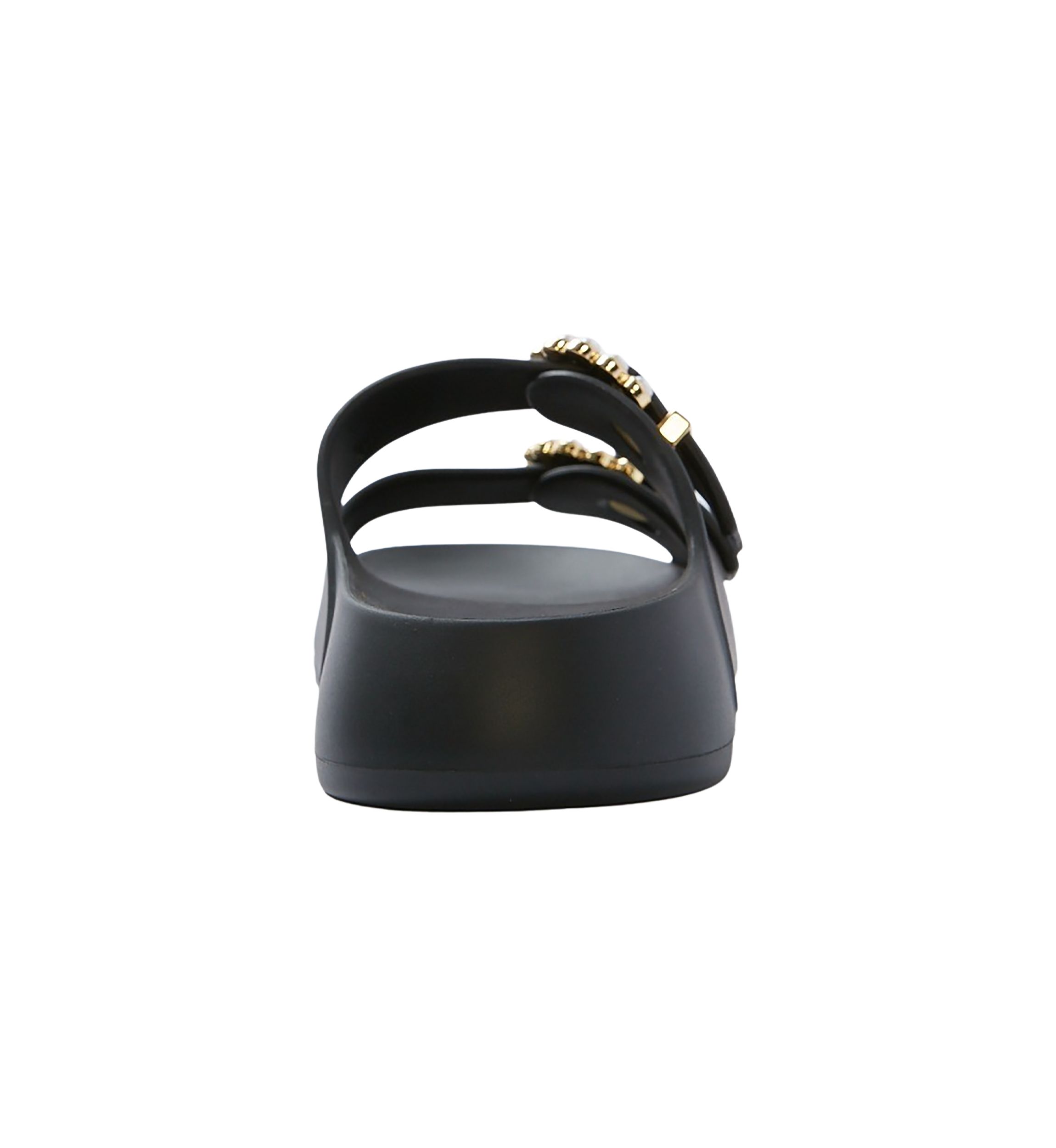 Pearl Buckle Slide Sandals