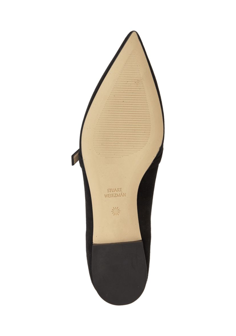 Womens Crystal Buckle Flats