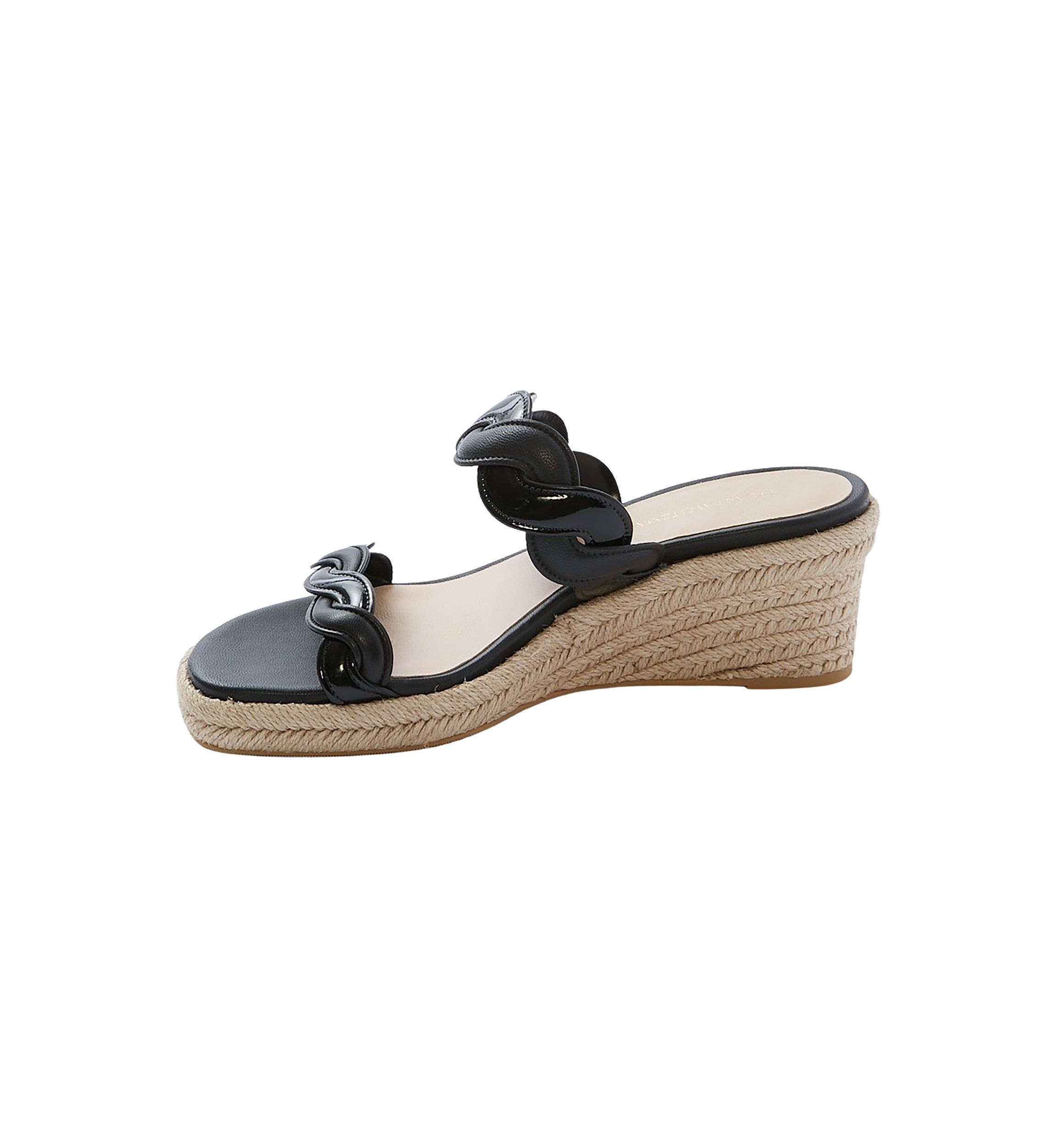 Twisted Espadrille Slide Sandals