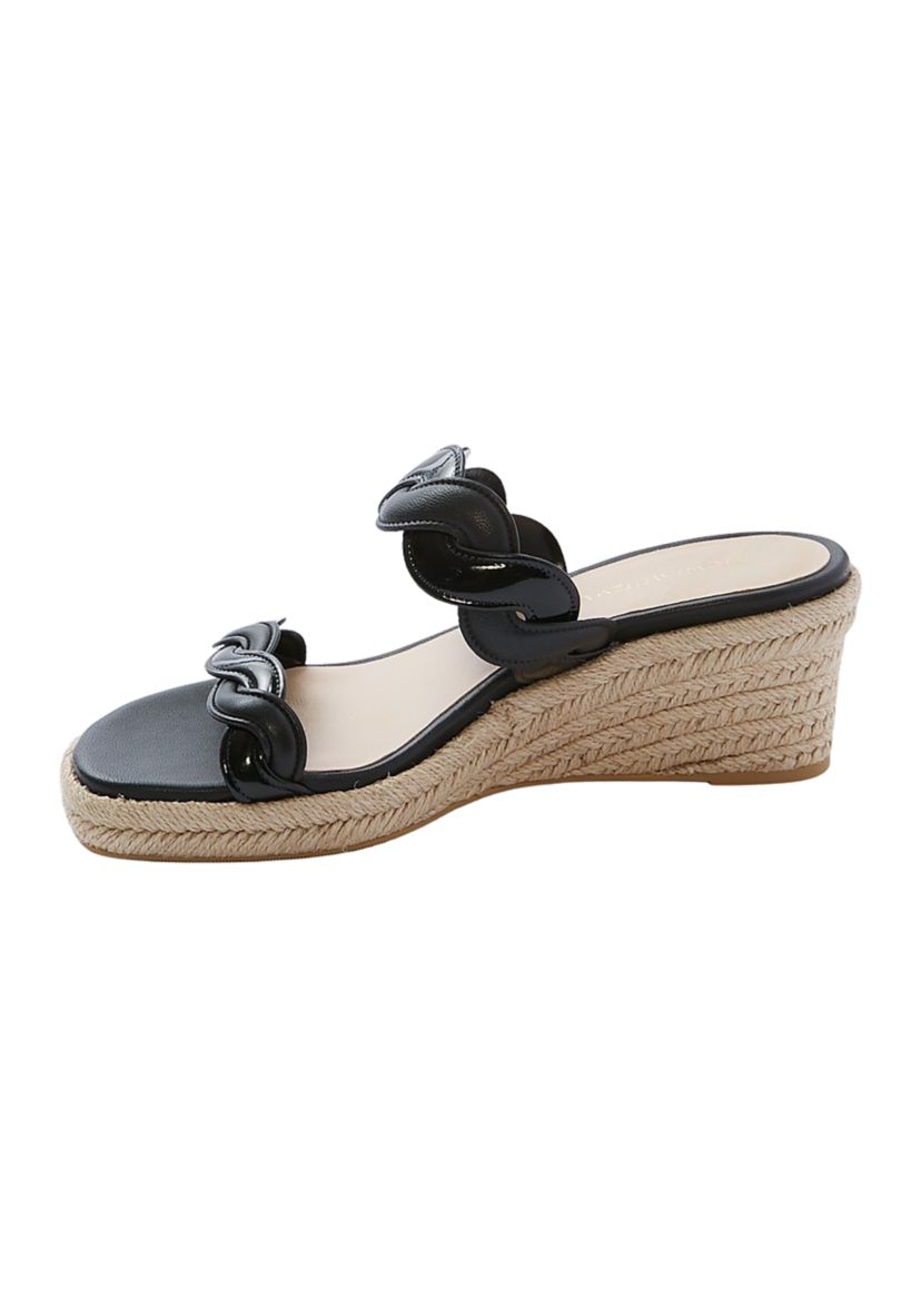 Twisted Espadrille Slide Sandals