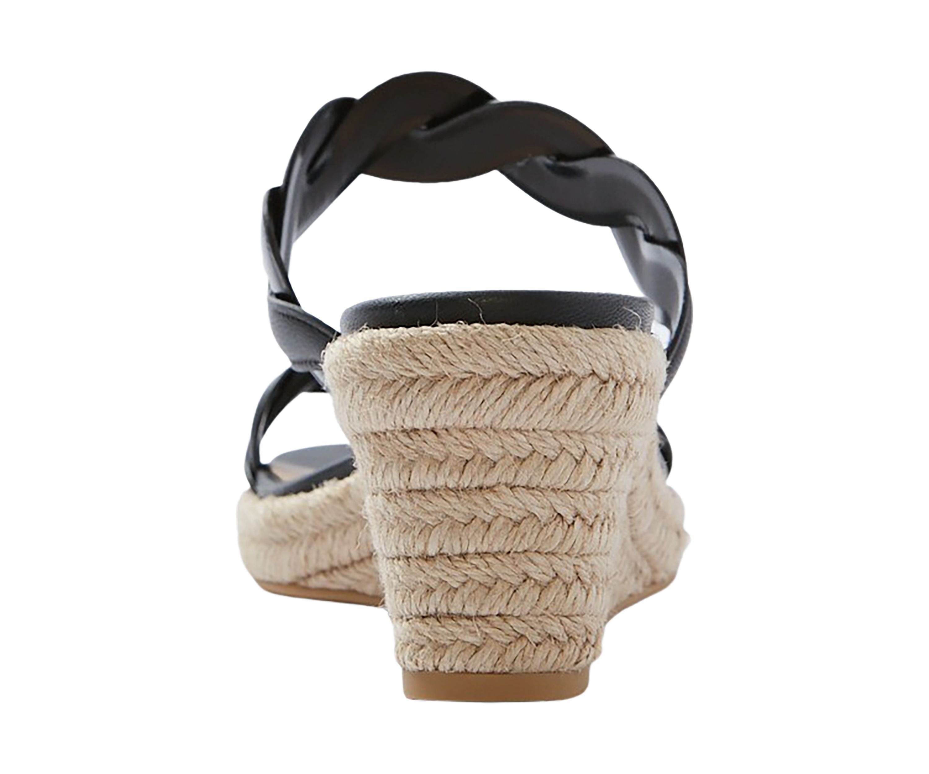 Twisted Espadrille Slide Sandals