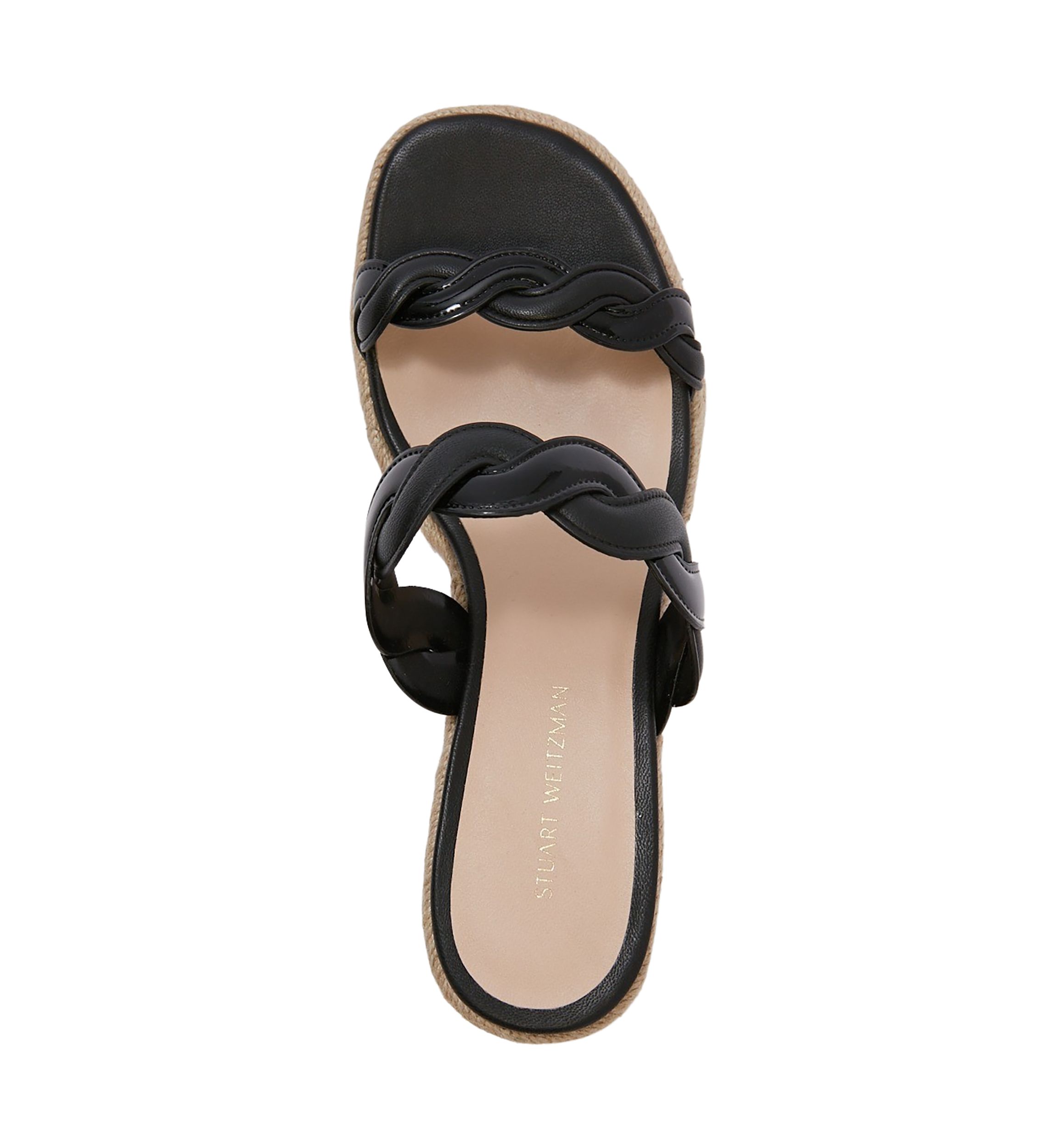 Twisted Espadrille Slide Sandals