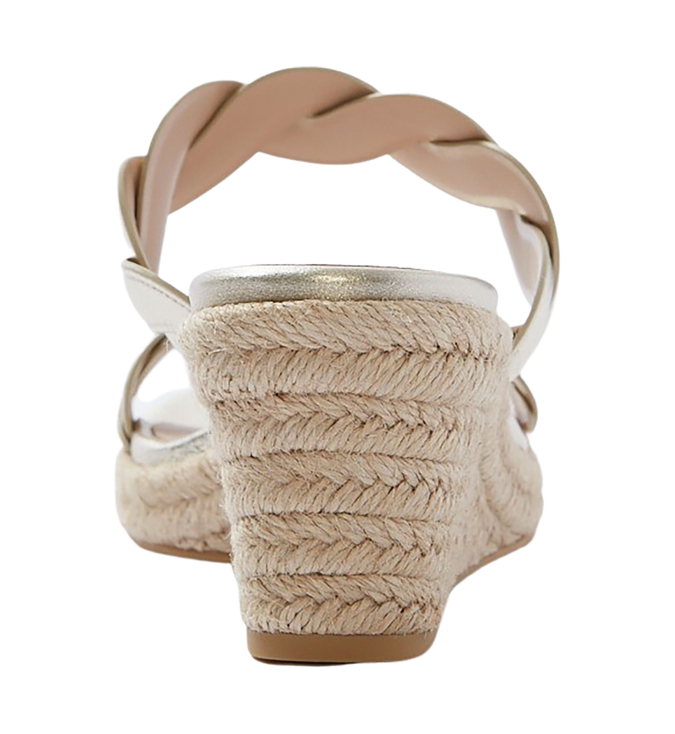 Twisted Espadrille Slide Sandals