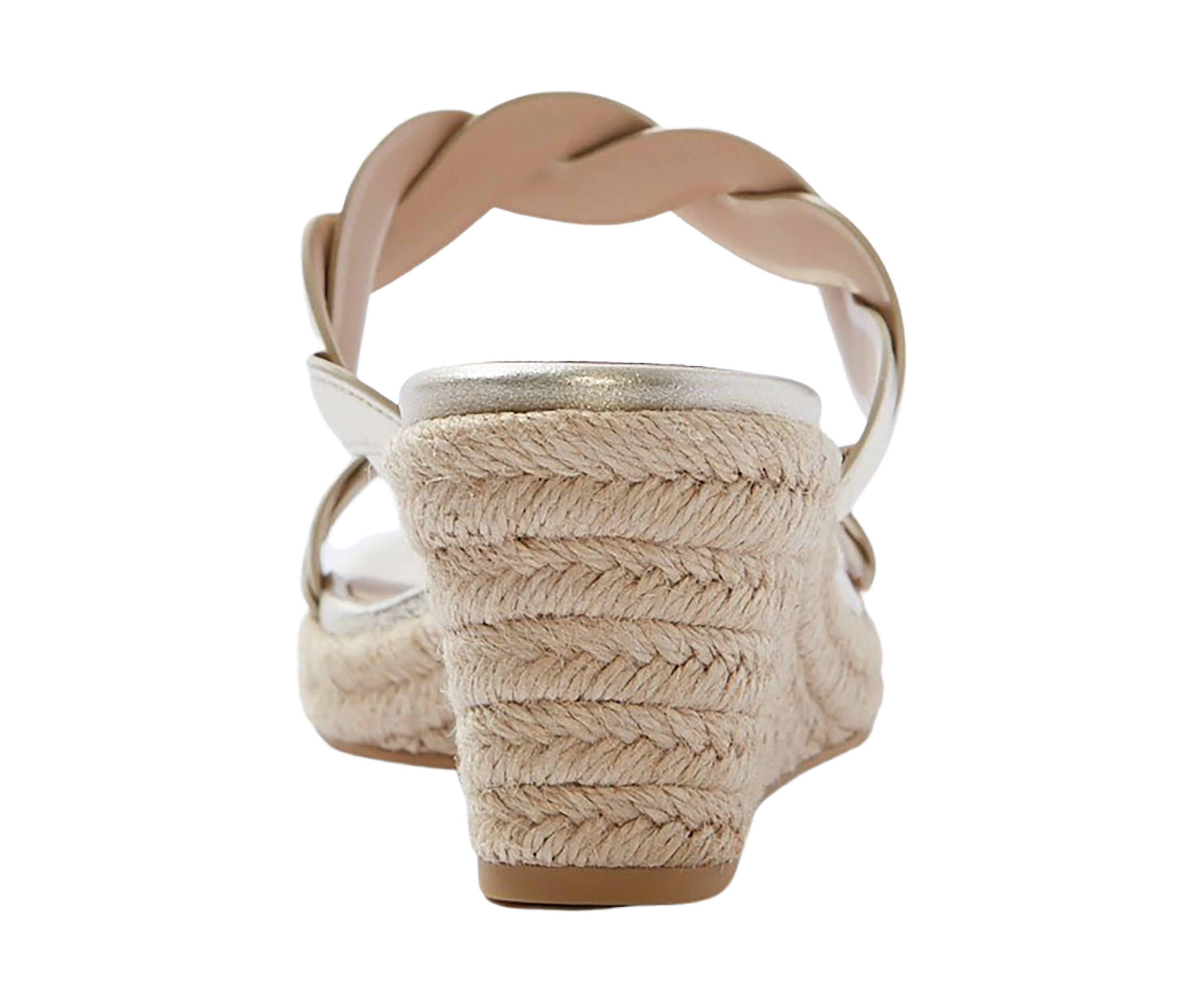 Twisted Espadrille Slide Sandals