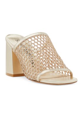 Stuart Weitzman Women's Cayman 85 Block Slide Sandals