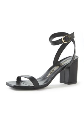 Stuart Weitzman Women's Nearlybare Sandals, Black, 7.5M