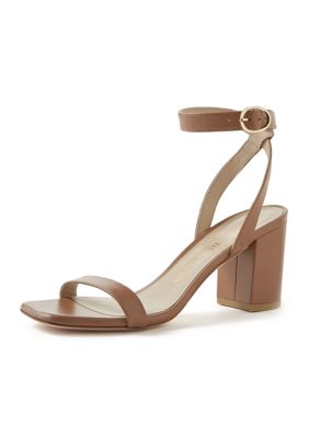 Stuart Weitzman Women's Nearlybare Sandals, Tan, 8M