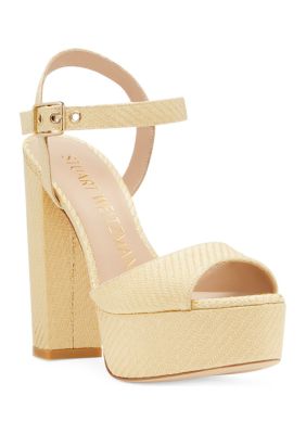 Stuart Weitzman Women's Ryder 95 Plat Sandals, 9.5M