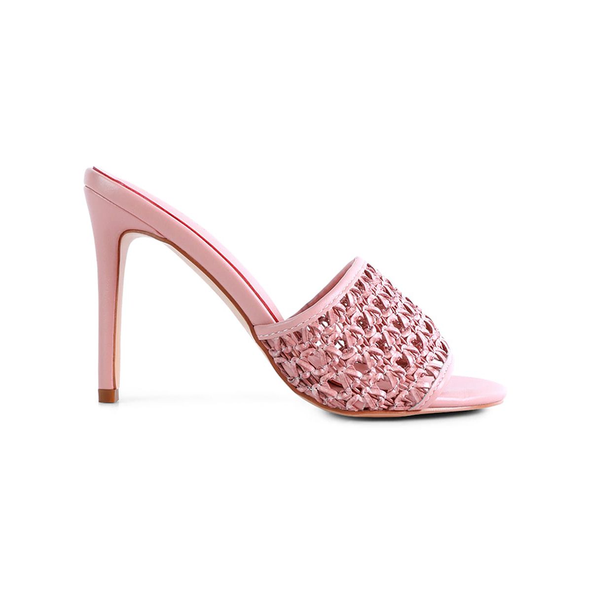 Tease Woven Heeled Slides