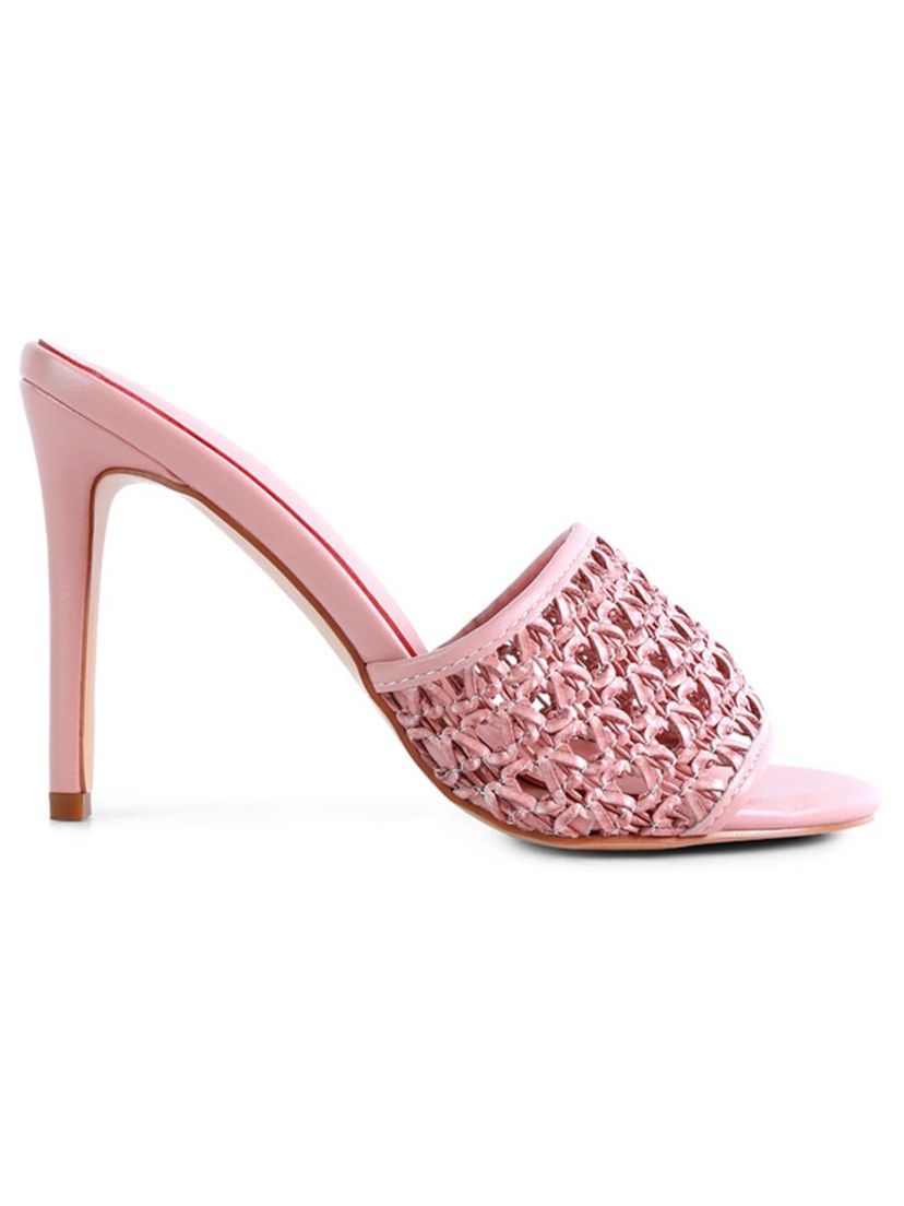 Tease Woven Heeled Slides