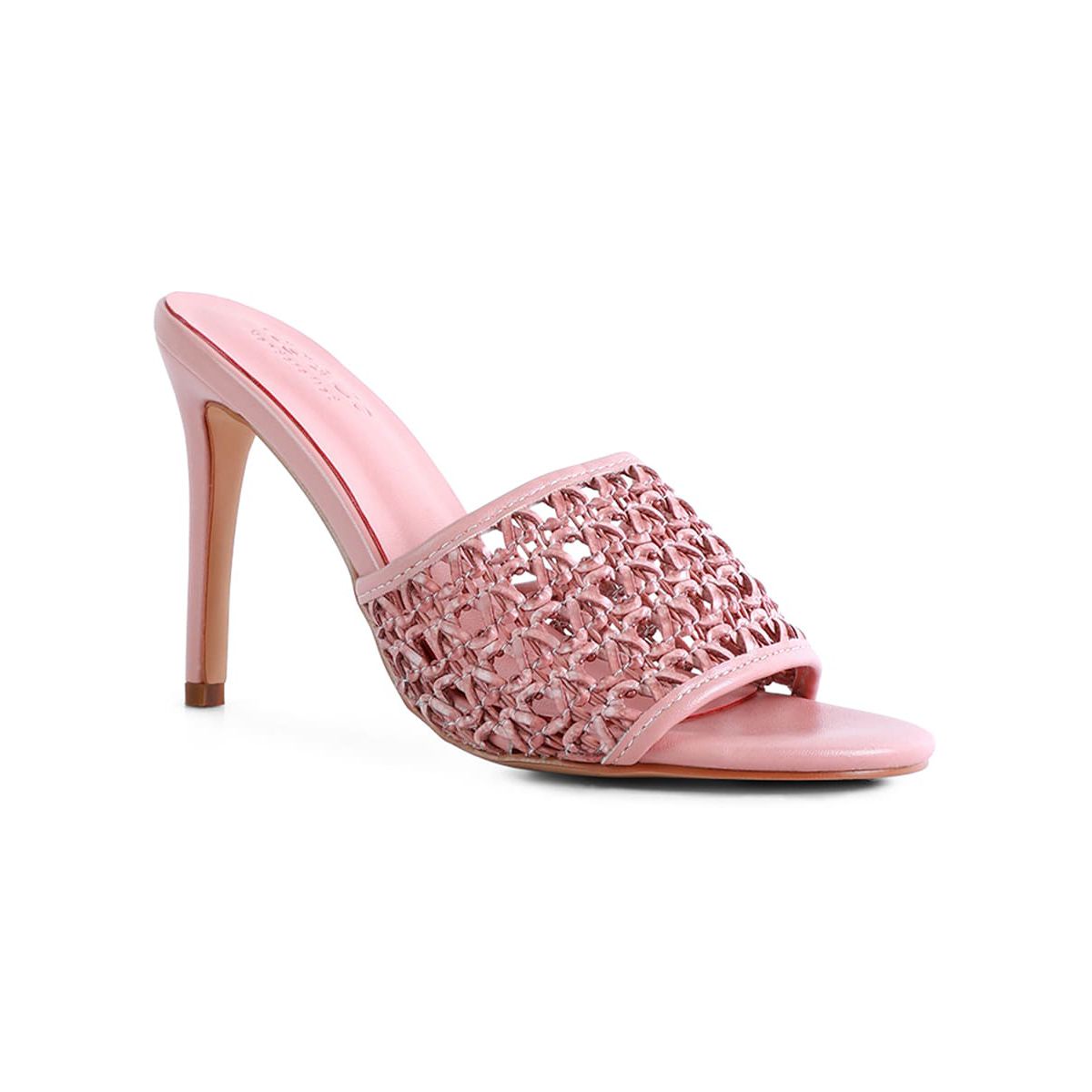 Tease Woven Heeled Slides