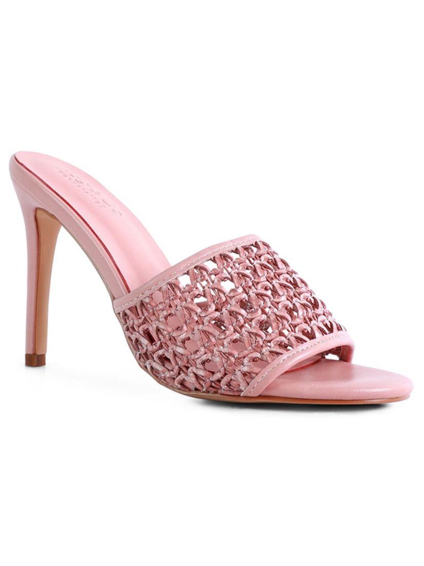 Tease Woven Heeled Slides