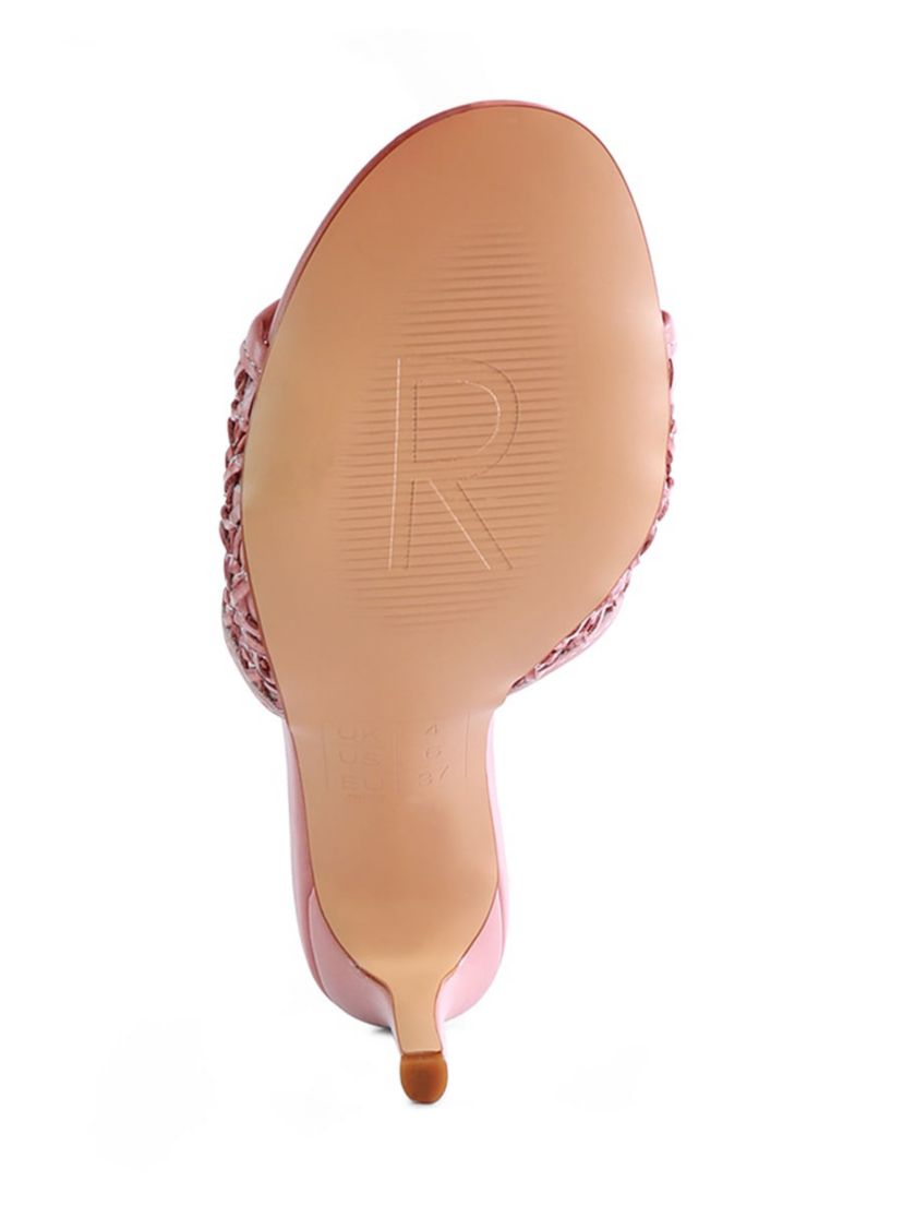 Tease Woven Heeled Slides