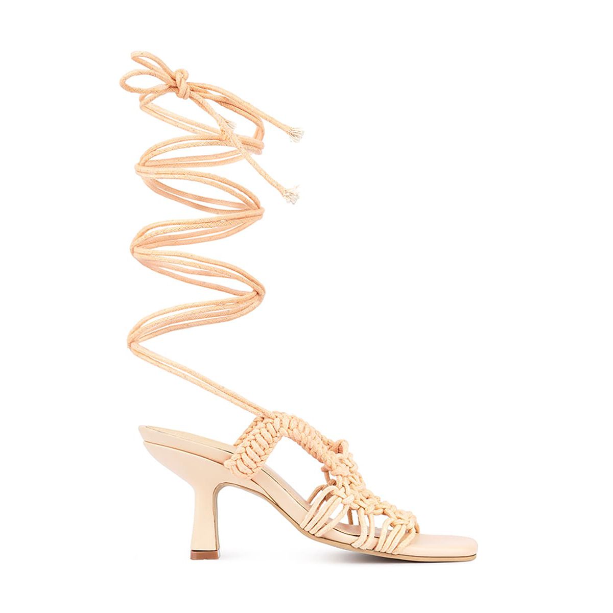 BEROE Braided Handcrafted Lace Up Sandal