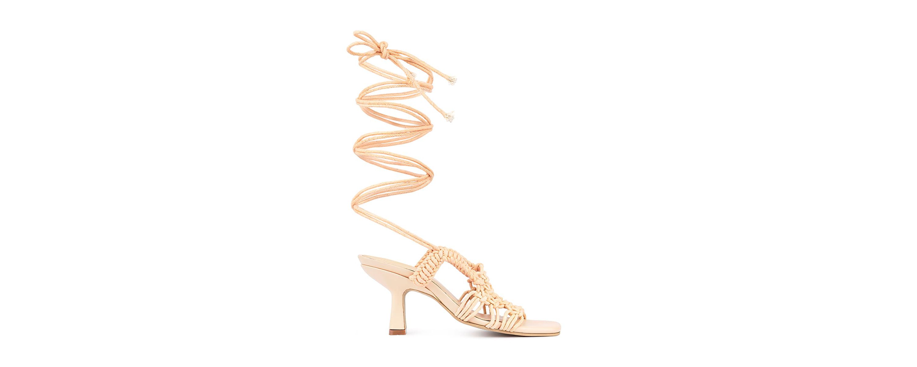 BEROE Braided Handcrafted Lace Up Sandal