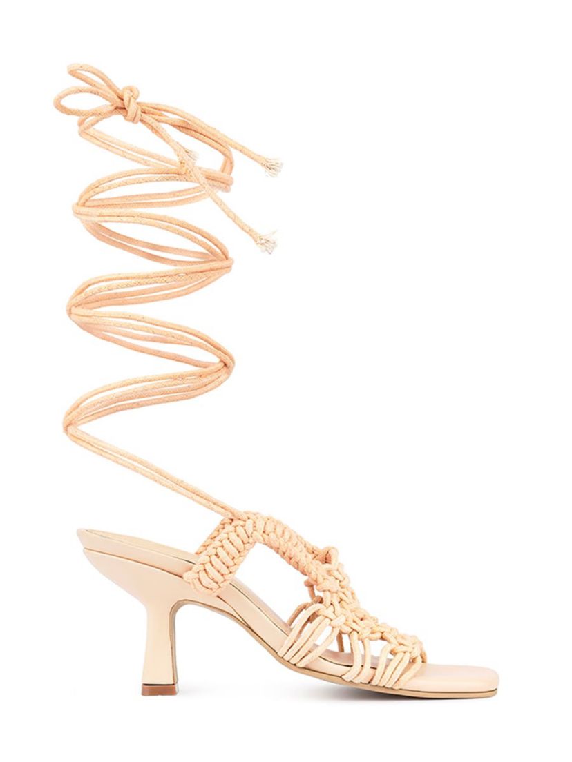 BEROE Braided Handcrafted Lace Up Sandal