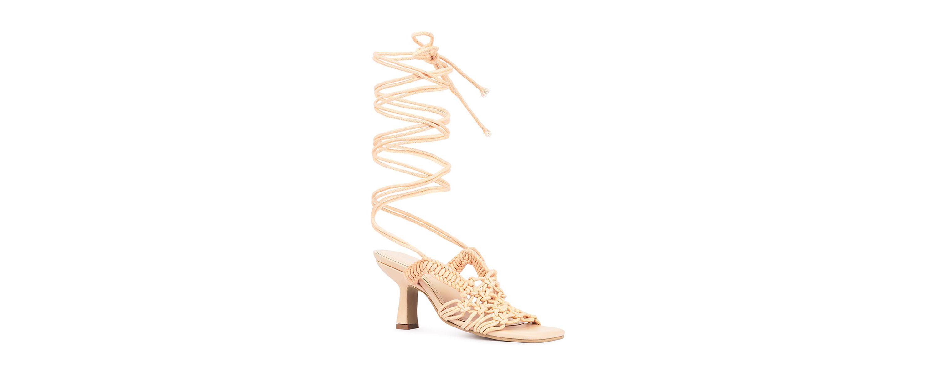 BEROE Braided Handcrafted Lace Up Sandal