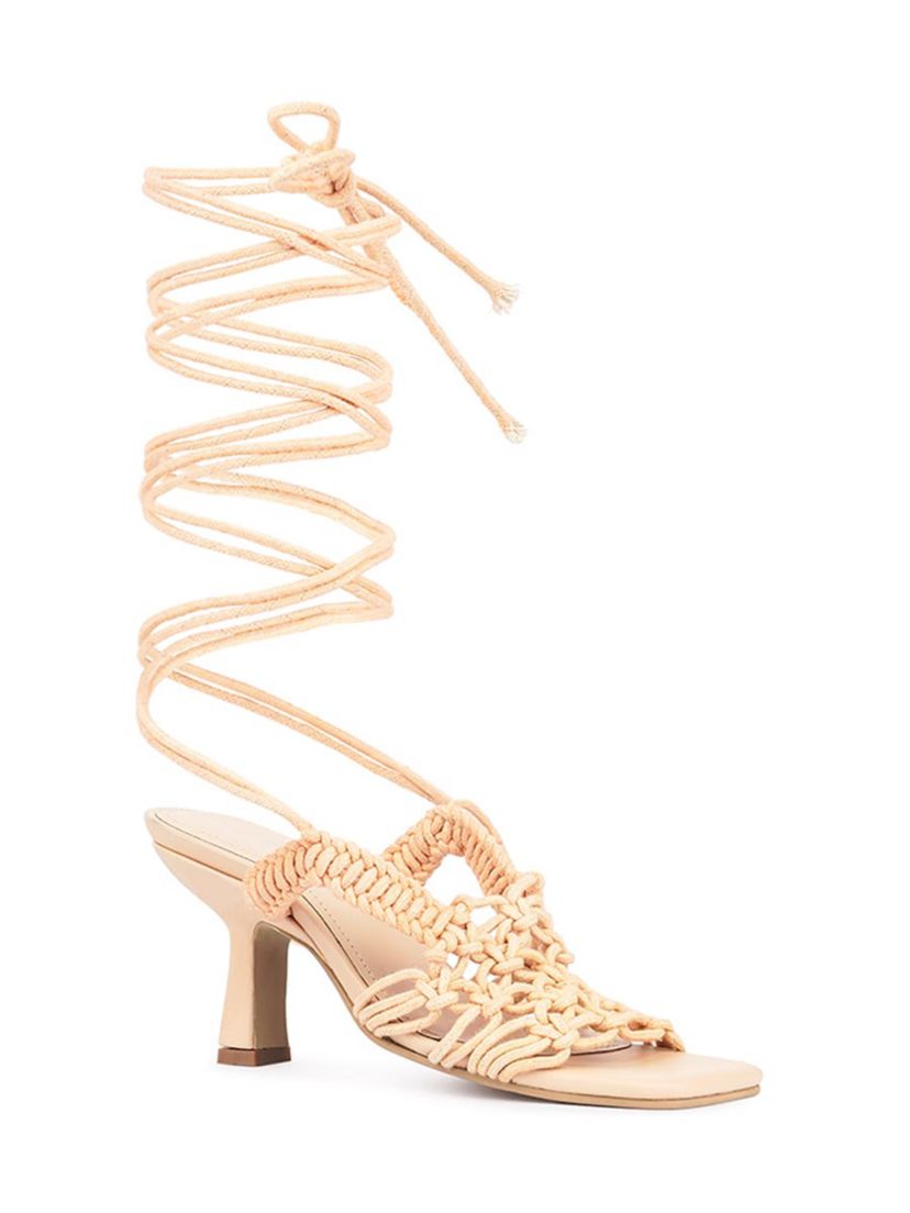 BEROE Braided Handcrafted Lace Up Sandal