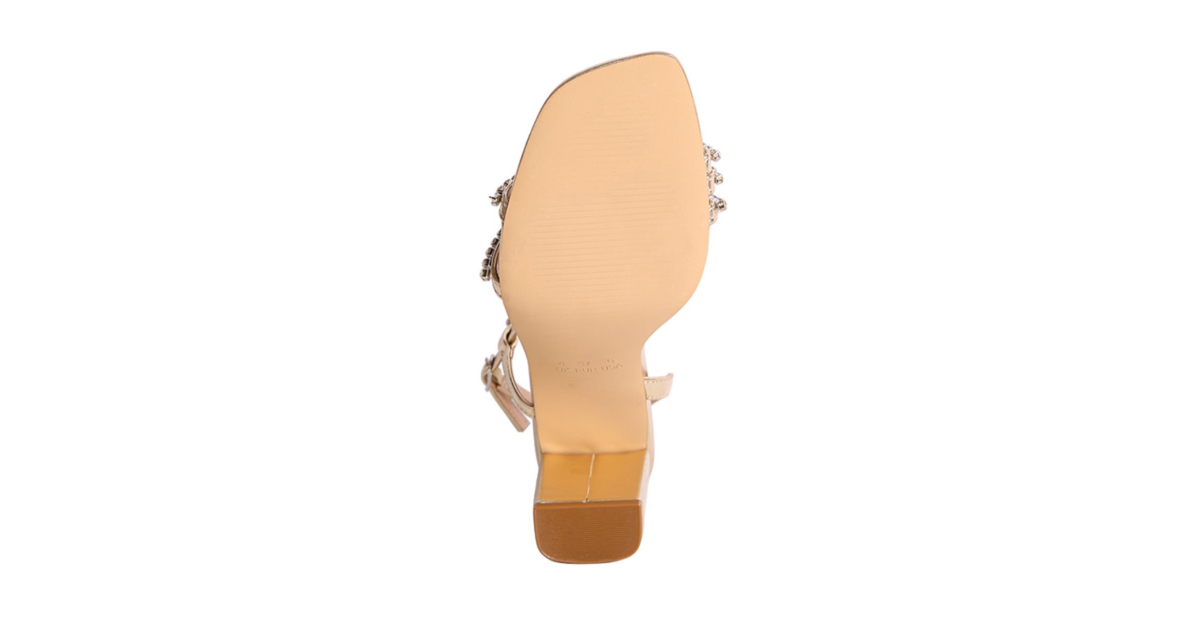 Raisins Pie Diamante Embellished Block Heel Sandal