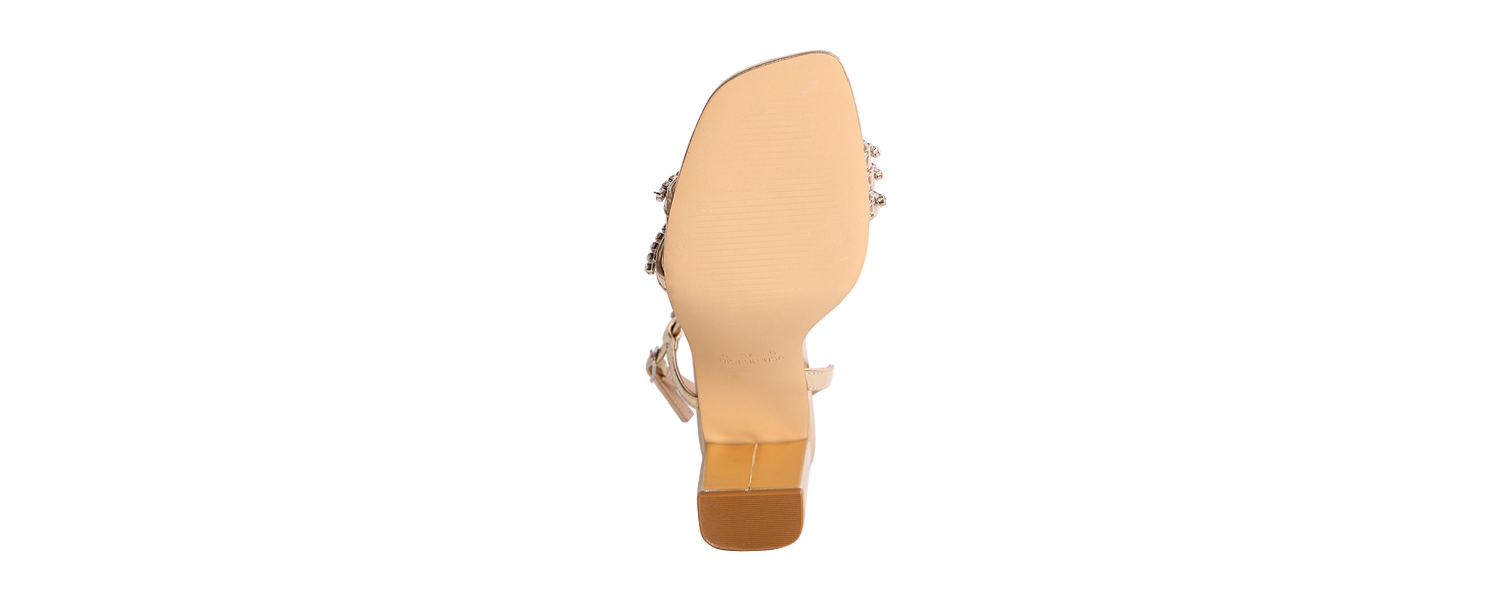 Raisins Pie Diamante Embellished Block Heel Sandal