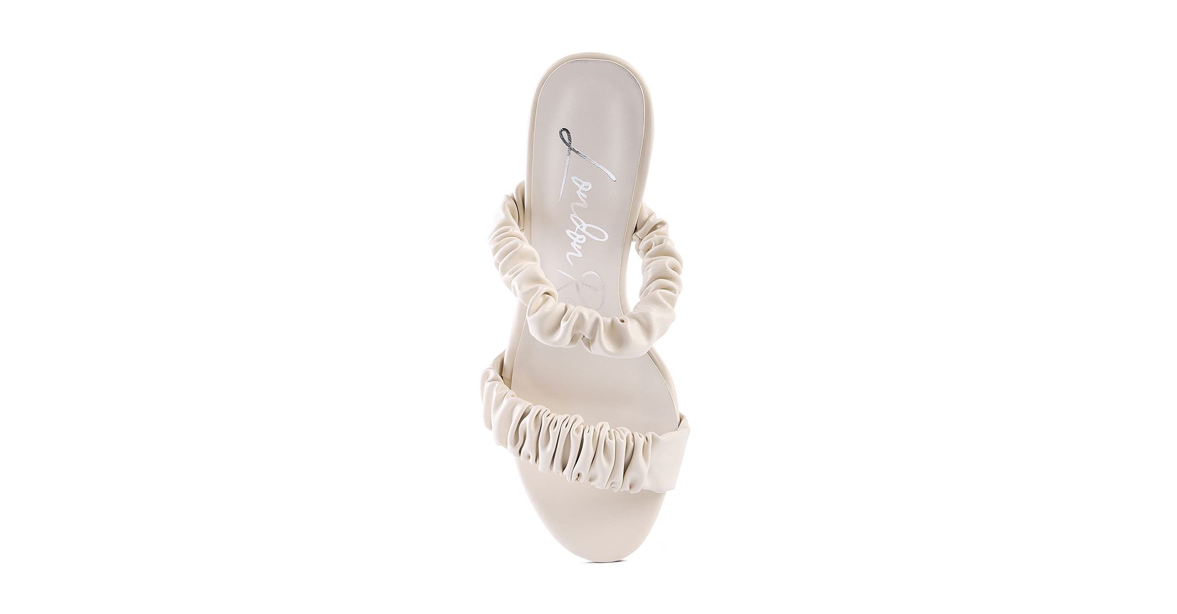 Qualie Ruched Strap Stiletto Heel