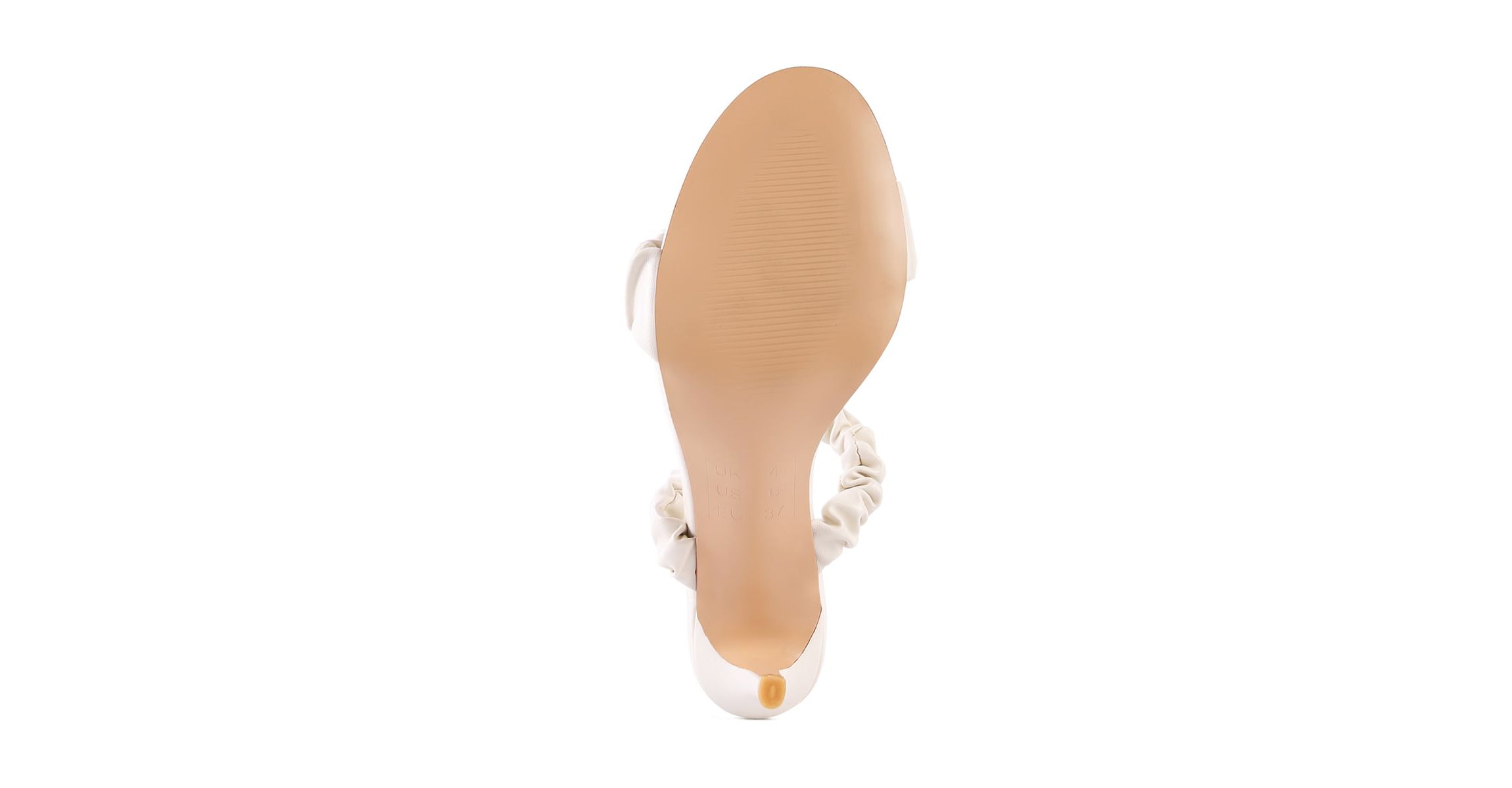 Qualie Ruched Strap Stiletto Heel