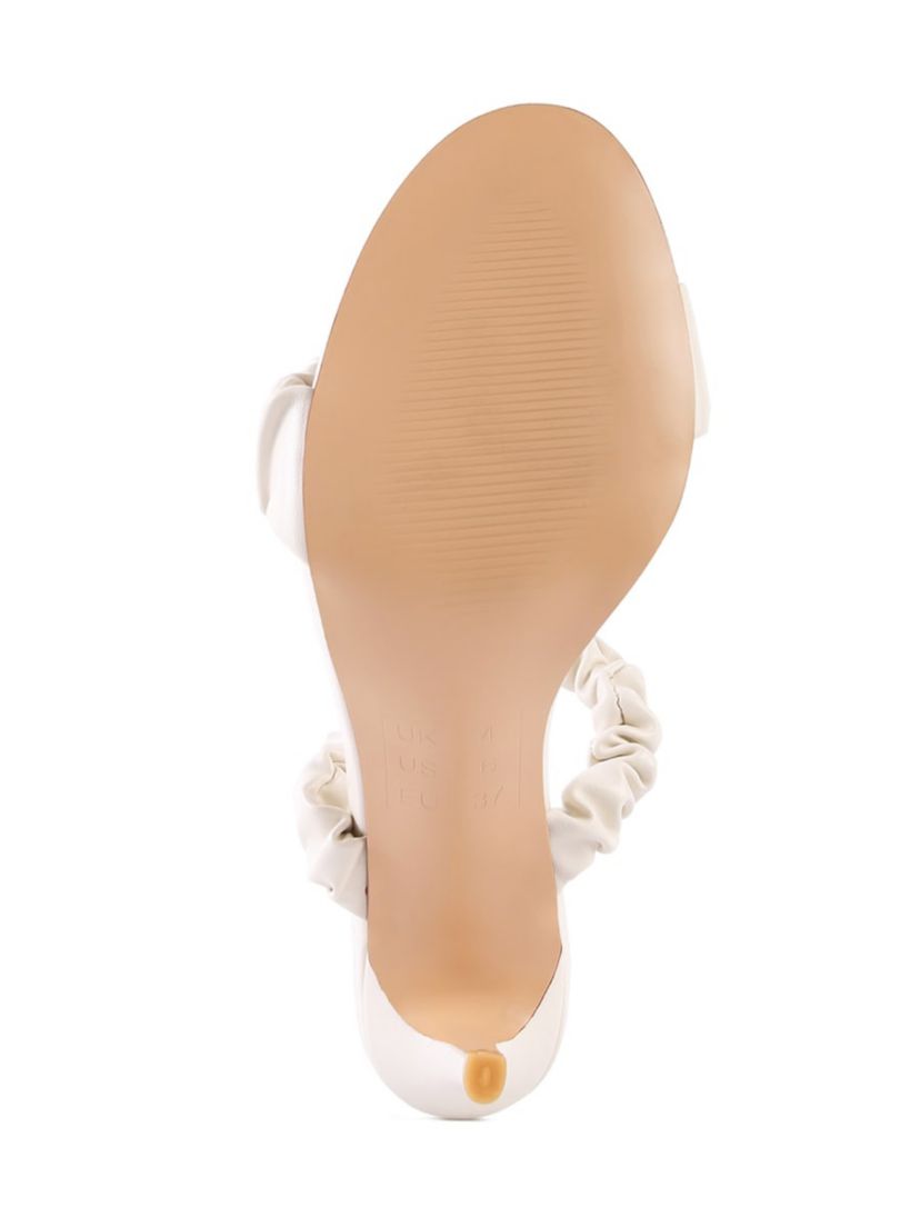 Qualie Ruched Strap Stiletto Heel