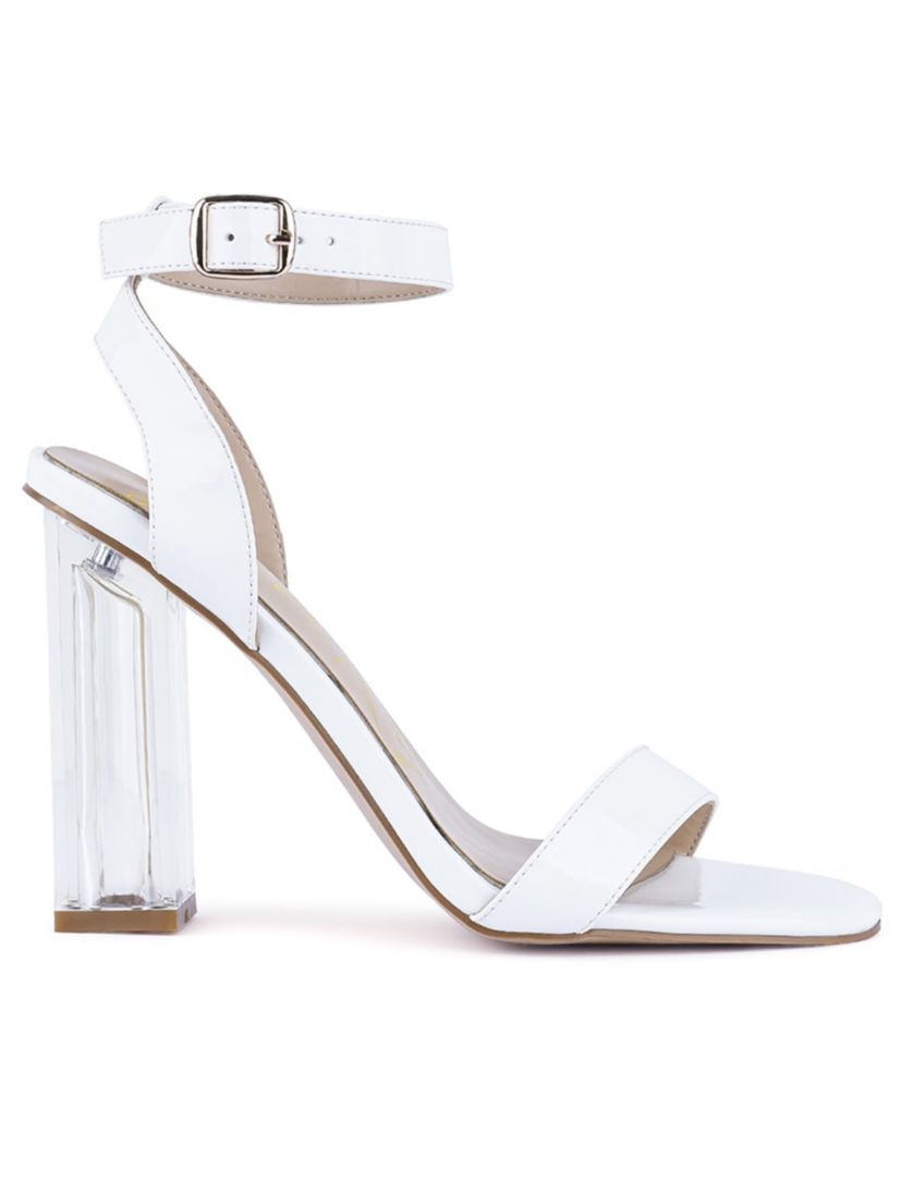 Poloma Clear Block Heel Party