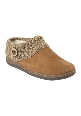 Clarks sweater button clog on sale slippers