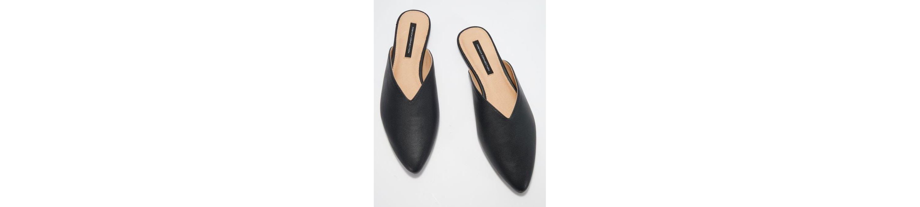Vegan Leather Mule Flats