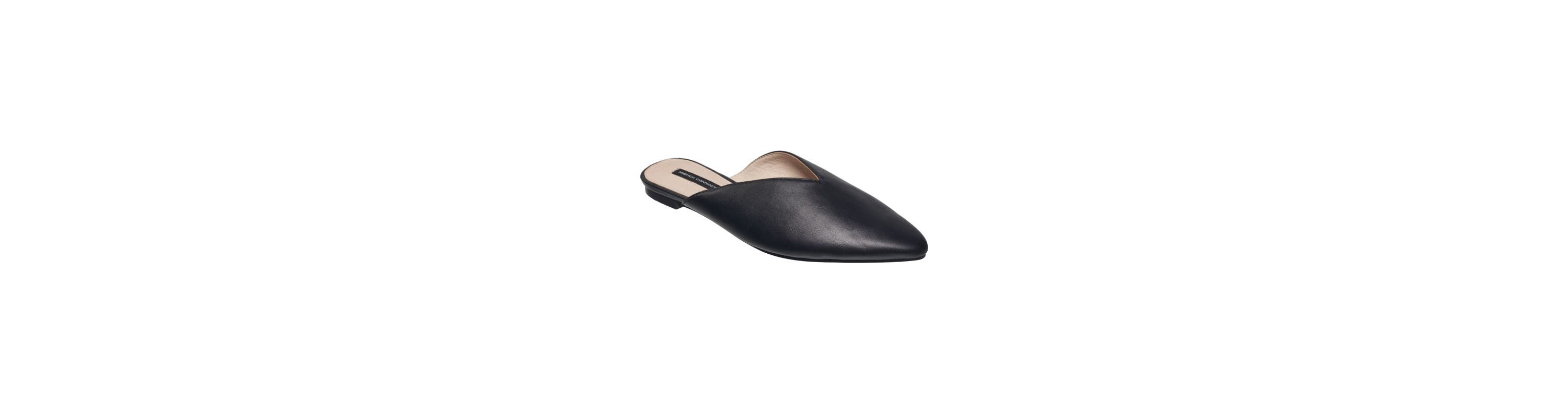 Vegan Leather Mule Flats