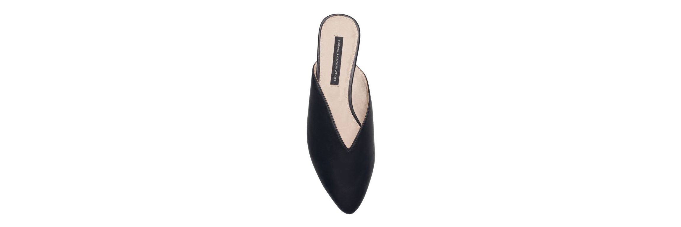 Vegan Leather Mule Flats