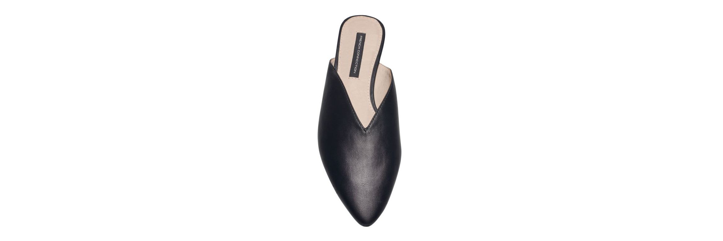 Vegan Leather Mule Flats