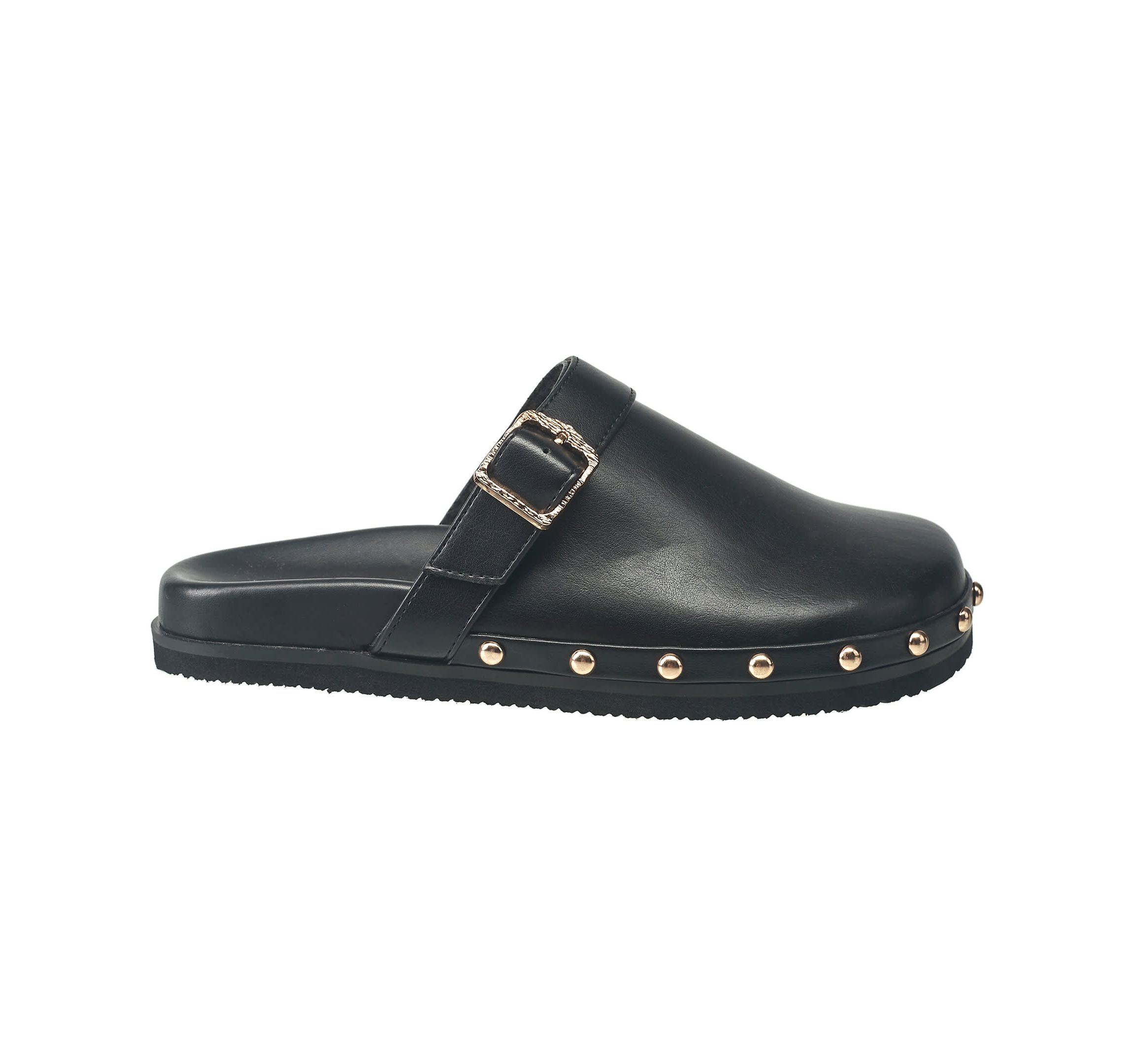 Chello Buckle Leather Clog