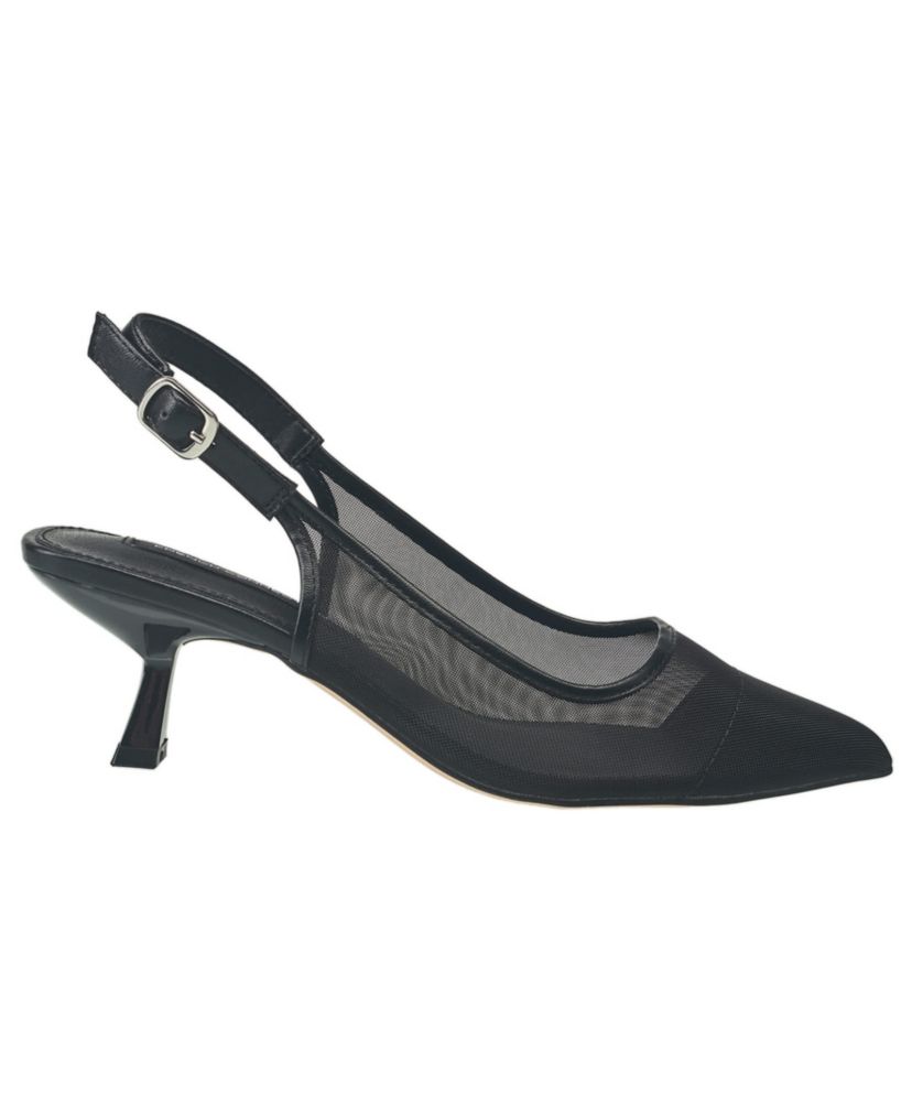 Womens Elise Mesh and Stone Slingback