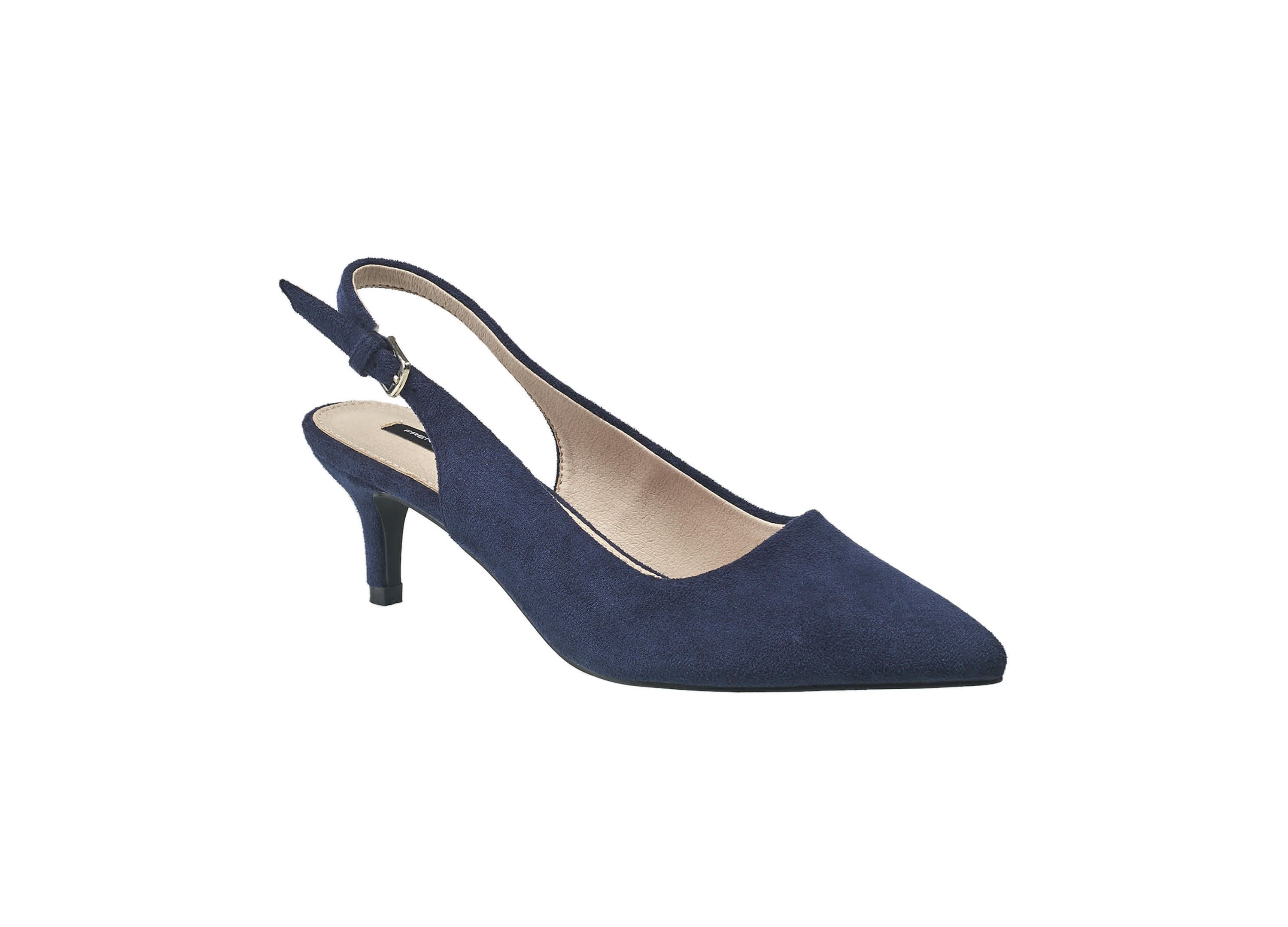 Womens Suede Quinn Kitten Heel