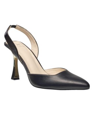 H Halston Womens Gala Heels, Black, 6.5M