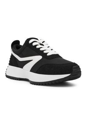 DV Dolce Vita Women's Bynx Sneakers, Black, 6.5M