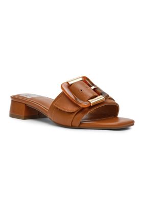DV Dolce Vita Women's Neeva Low Buckle Slide Sandals