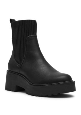 DV Dolce Vita Women's Zepplin Chelsea Moto Boots