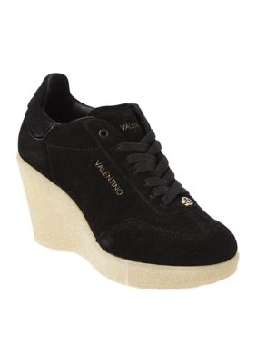 Jennifer Wedge Lace up Sneakers