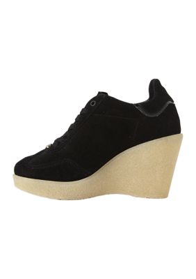 Jennifer Wedge Lace up Sneakers