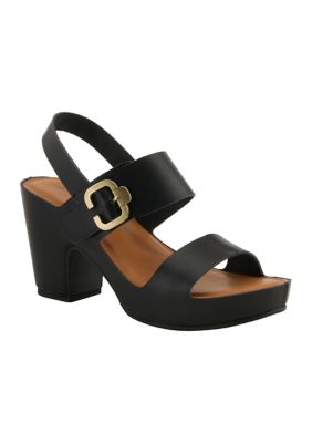 Patrizia Women's Kaytra Sandals, Black, 7M