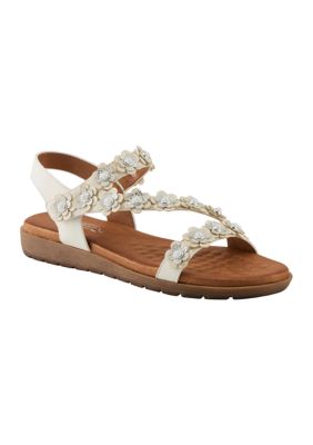 Patrizia Women's Pearlia Sandals, White, 11M