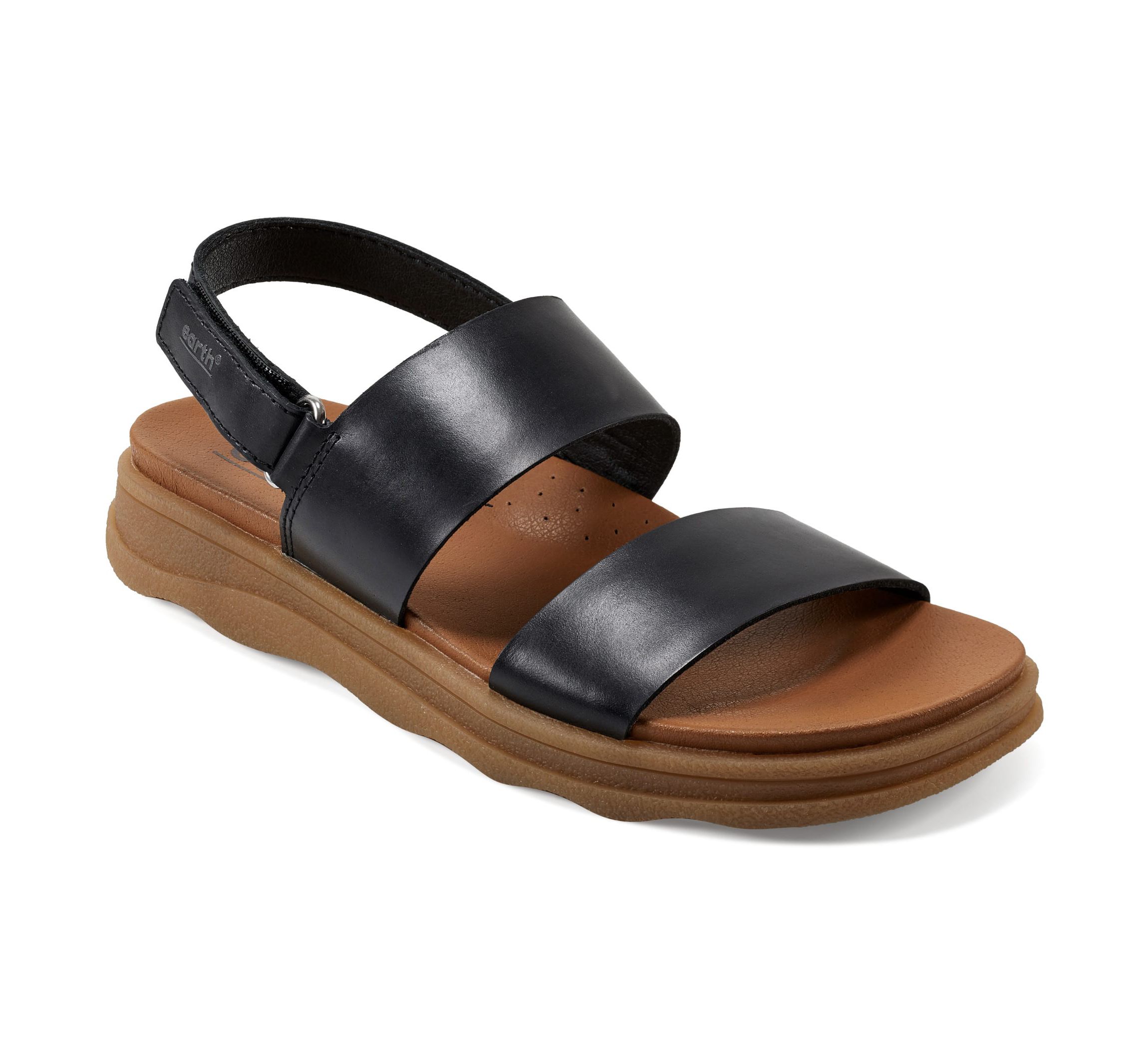 Leah Round Toe Strappy Casual Flat Sandals